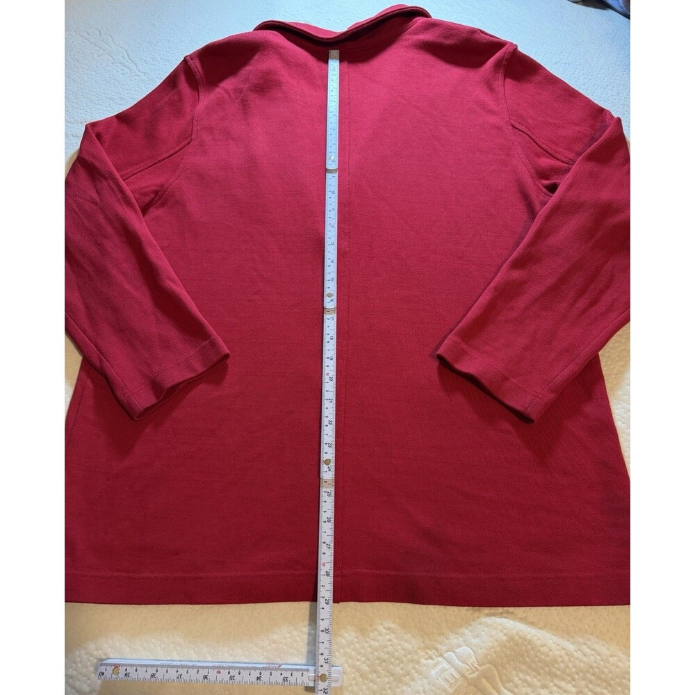 Lauren Ralph Lauren Royal Crest Sweater Cardigan PETITE Large PL Vintage - Picture 10 of 11